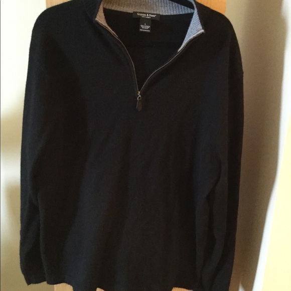 Grayson Dunn Black 34 Zip Cashmere 